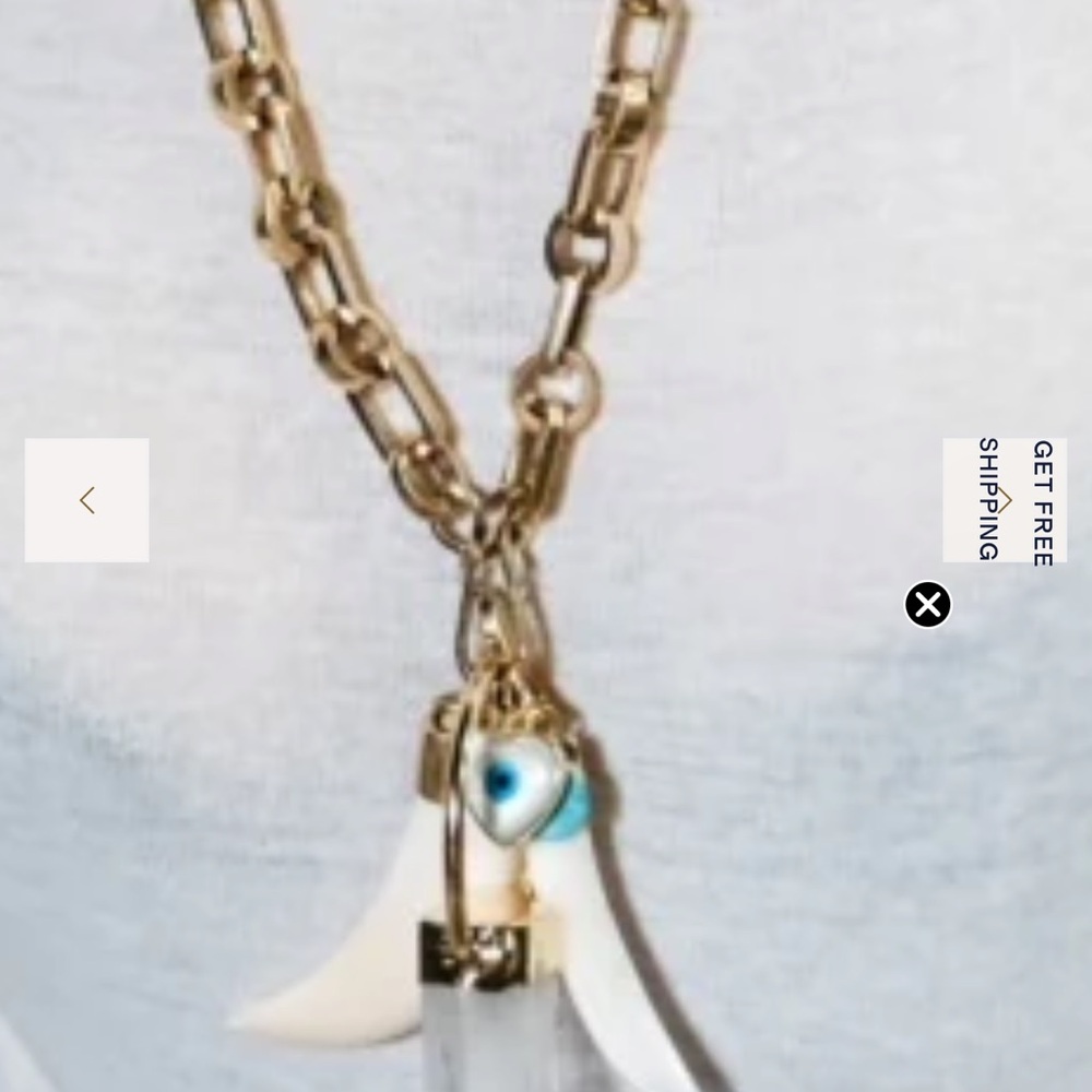 Parker Thatch Gold/ Brass Long Chain Necklace - Picture 3 of 3